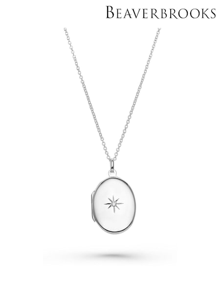 Beaverbrooks Cubic Zirconia Starburst Locket (583185) | £125