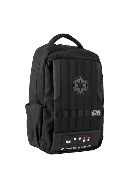 Black - Regular Casual Technical Backpack With Darth Vader-inspired Design