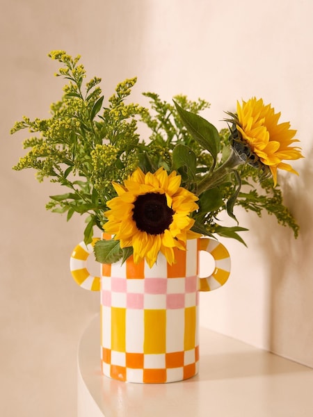 Que Rico Ricardo Chiller Squares & Stripes Vase/wine