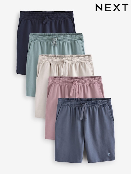 Green/Blue/Pink Regular Fit Lightweight Shorts 5 Pack (587843) | £66