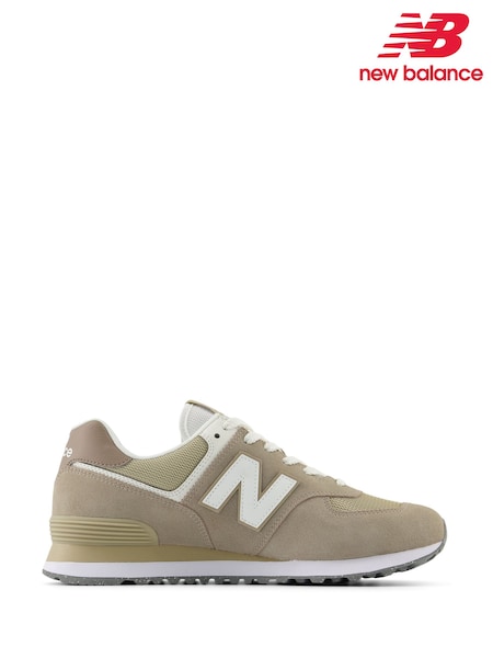 New Balance Grey/Ecru Womens 574 Trainers (589268) | £95