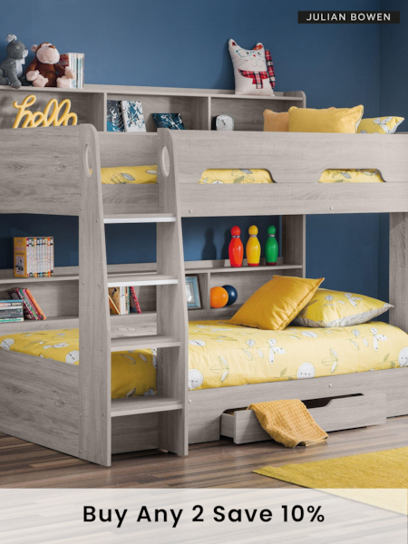Julian Bowen Grey Oak Orion Bunk Bed (589284) | £590