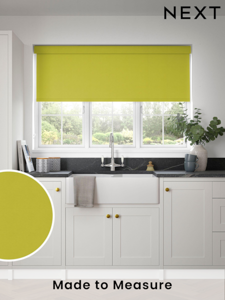Zest Green Echo Made to Measure Blackout Roller Blind (589369) | £57