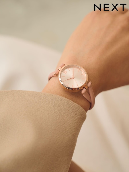 Pink Cross-Over Strap Watch (589827) | £34