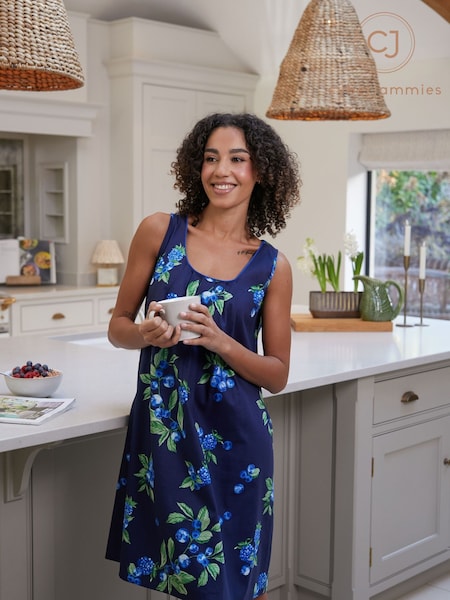 Blue - Cyberjammies Fruit Print Short Nightdress