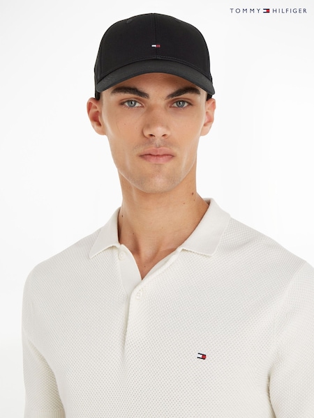 Tommy Hilfiger Black Classic Baseball 100% Cotton Cap (590157) | £40