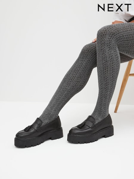 Grey Knitted Tights 1 Pack (590223) | £10