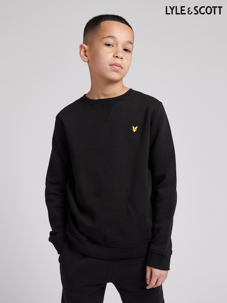 Lyle & Scott Black Classic Crew Neck Fleece Sweatshirt (590514) | £40 - £54