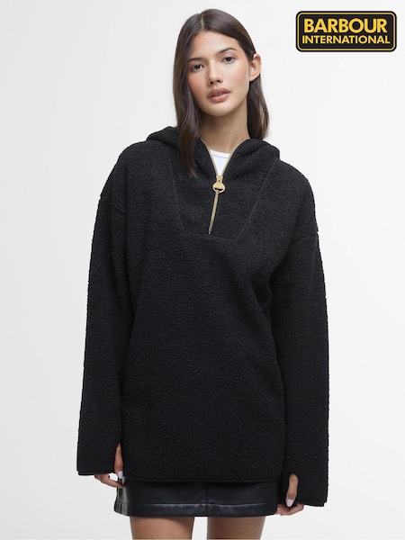 Barbour® International Boston Quarter Zip Fleece Hoodies (591116) | £90