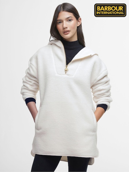 Barbour® International Boston Quarter Zip Fleece Hoodies (591134) | £90