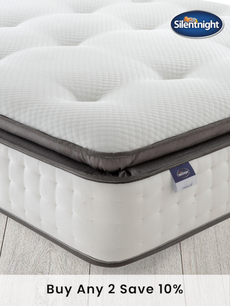 Silentnight Geltex Miracoil Pillow Top Mattress (591531) | £500 - £770