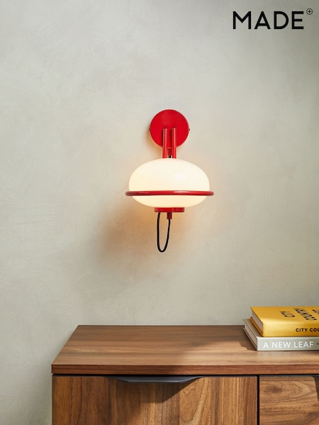 MADE.COM Red Piper Wall Light (592987) | £69