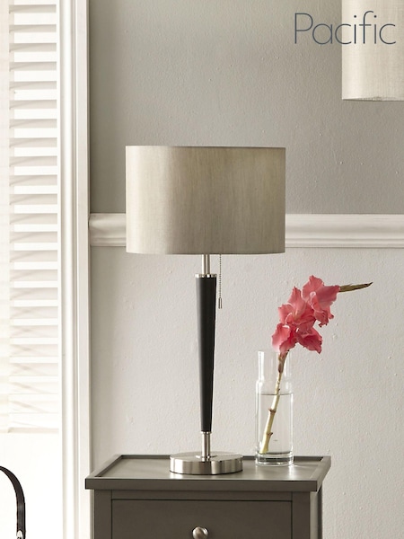 Pacific Silver Brass Task Table Lamp (594585) | £125