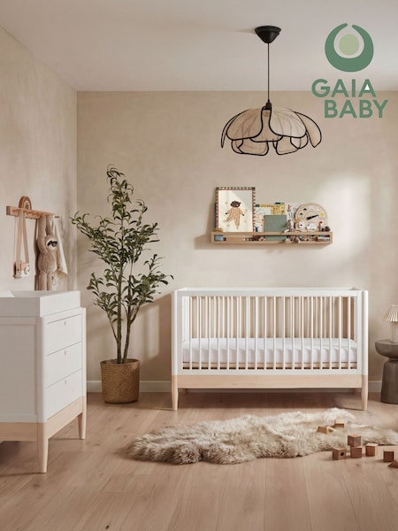 Gaia Baby Eos Cot & Dresser 2 Piece Nursery Furniture Set