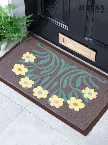 Artsy Mats Elizabeth Olwen Flowers Indoor/outdoor Doormat