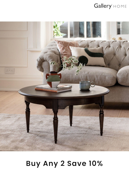 Gallery Home Brown Maddy Round Coffee Table (597493) | £450