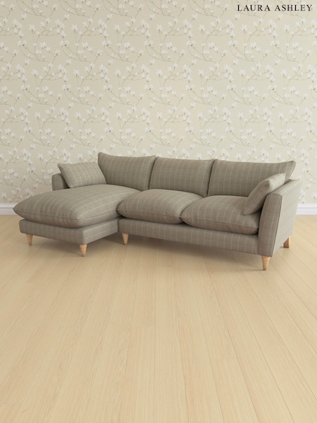 Carolyn Check/Hazelnut Natural Casterton By Laura Ashley (599455) | £2,275