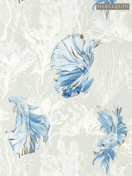 Harlequin Blue Halfmoon 10.05M Wallpaper (599730) | £102