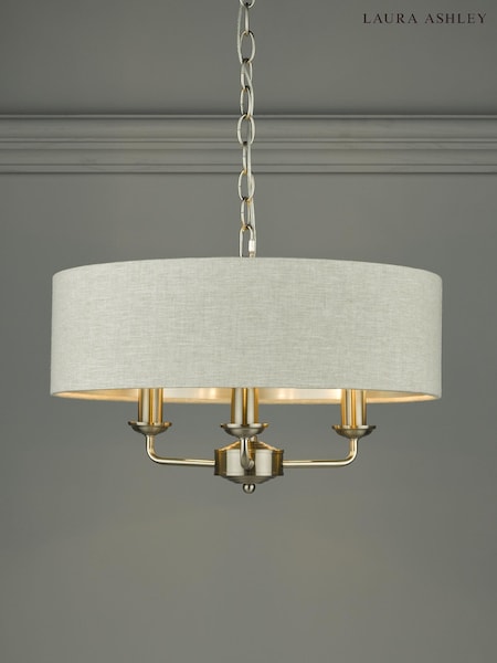 Laura Ashley Chrome Sorrento Ceiling Light (601779) | £189