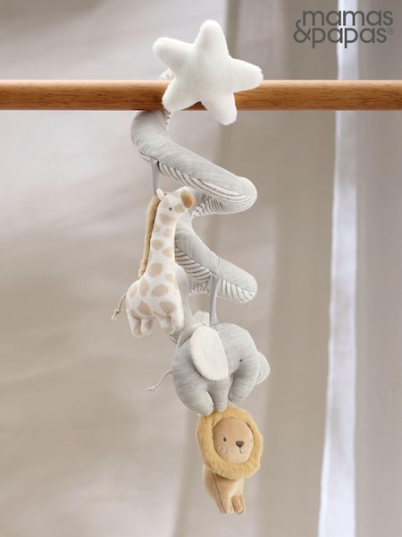 Mamas & Papas Grey Welcome To The World Travel Spiral (602107) | £22