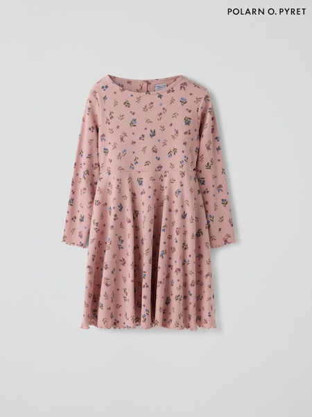 Pink - Polarn O. Pyret Twirl Floral Dress