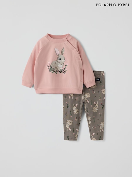 Pink - Polarn O. Pyret Matching Set With Top And Leggings