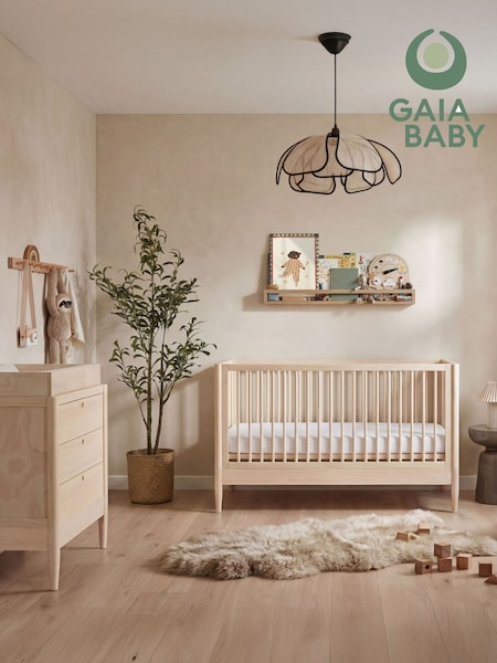 Gaia Baby Eos Cot & Dresser 2 Piece Nursery Furniture Set