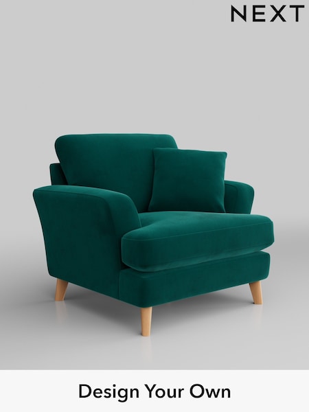 Plush Velvet Easy Clean/Juniper Green Conway Relaxed Sit (603518) | £875