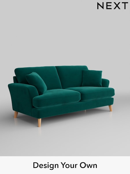 Plush Velvet Easy Clean/Juniper Green Conway Relaxed Sit (603518) | £1,350