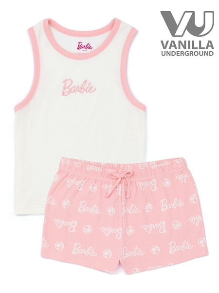 Vanilla Underground Pink Ladies Barbie Licensing Short Pyjamas (604150) | £25