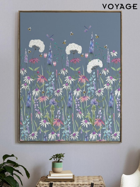 Voyage Blue Hermione Framed Canvas (604567) | £360