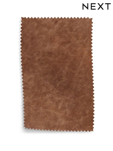 Light Brown Rustic Leather Upholstery Swatch (604625) | £0