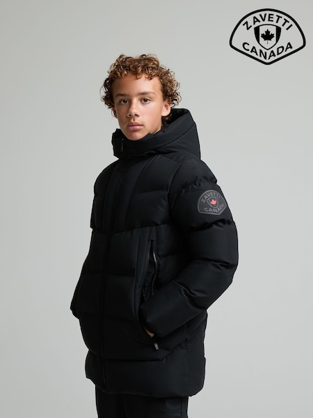 Black - Zavetti Canada Jn Saletini Puffer Parka Jacket