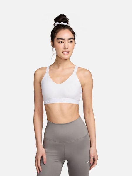 Nike White Indy Medium Support Padded Sports Bra (605624) | £38