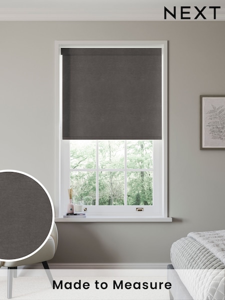 Mushroom Natural Hollis Made to Measure Roller Blind (605779) | £58