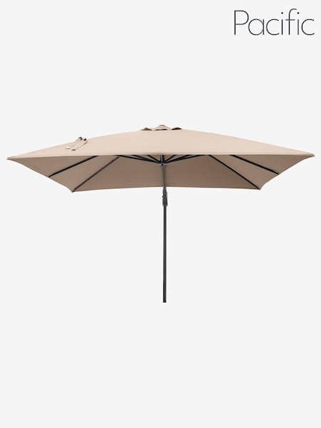 Pacific Cream Garden Challenger T2 3m Square Free Arm Parasol (606092) | £500