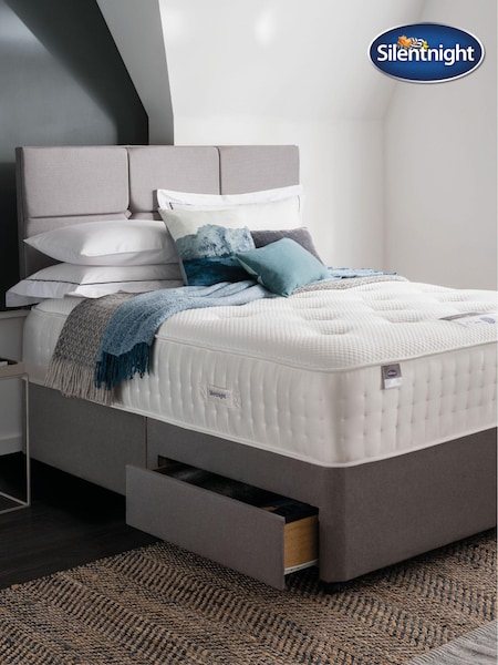Silentnight White Medium Geltex Ultra 3000 Divan Set (606186) | £865 - £1,360