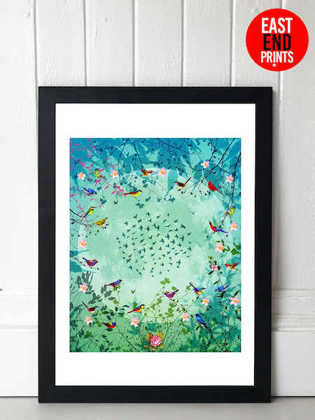 Black Moon Garden by Fiona Watson Framed Print (606300) | £50 - £130