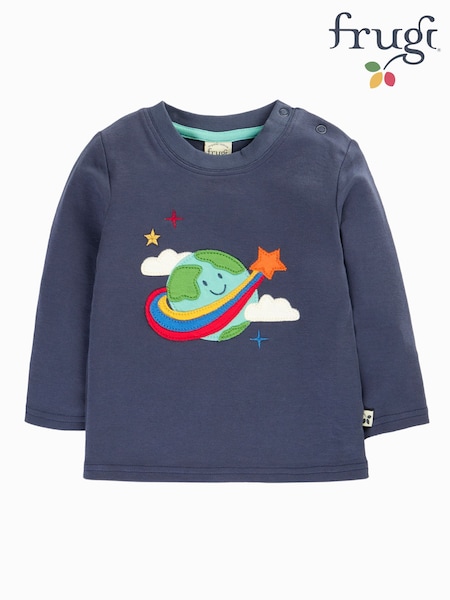 Blue - Frugi Adventure Circular Top