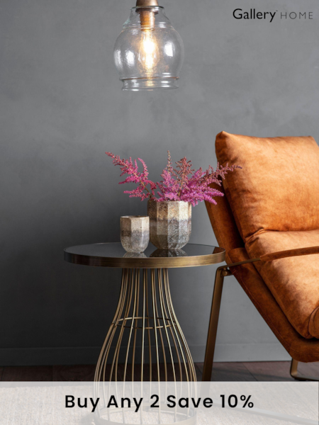 Gallery Home Brass Southgate Side Table (607254) | £205