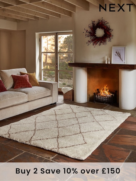 Cream Smart Global Berber Standard Rug (607301) | £75 - £345