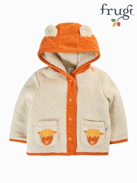 Natural - Frugi Rye Fleece Cord Jacket