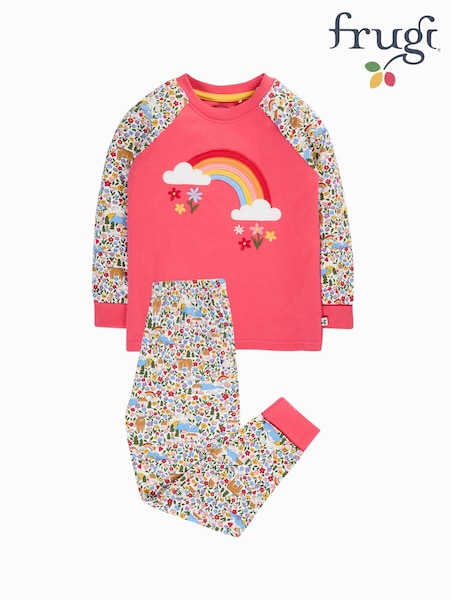 Pink - Frugi Halloween Jamie Jim Jams Pyjamas