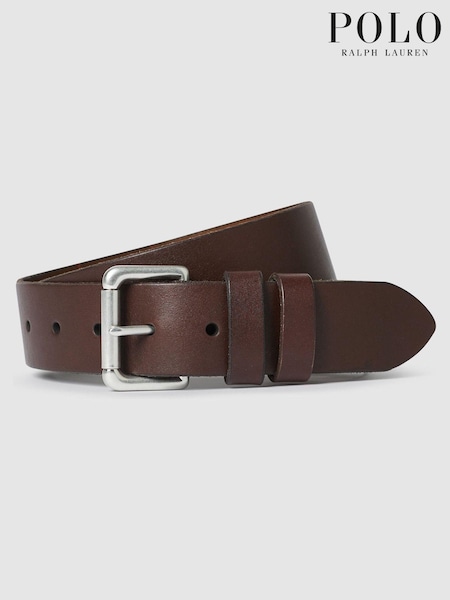 Polo Ralph Lauren Brown Leather Jeans Belt (608016) | £70