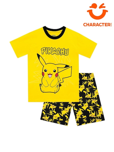 Character Yellow Pokemon Short 100% Cotton Pyjamas (608023) | £17