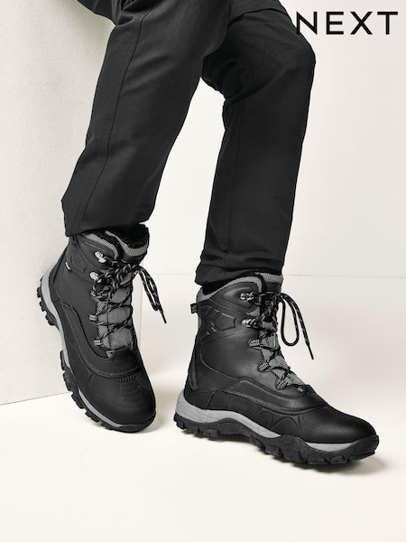 Black Waterproof Tall Snow Boots (608558) | £68
