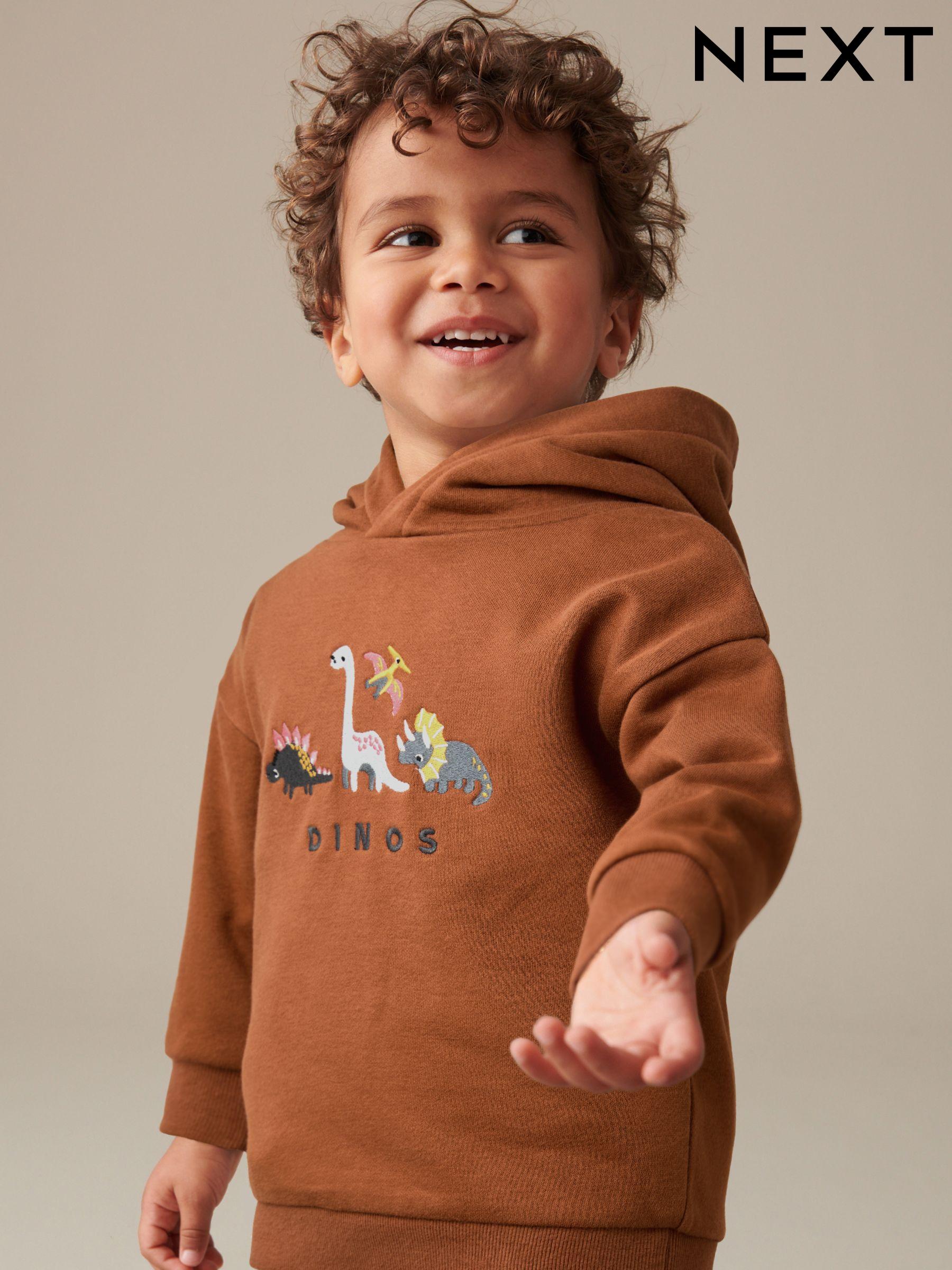 Skechers hoodie kids brown sale