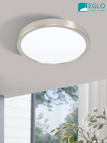 Eglo Silver Fueva 5 LED Matte Nickel Surface Light (609604) | £48