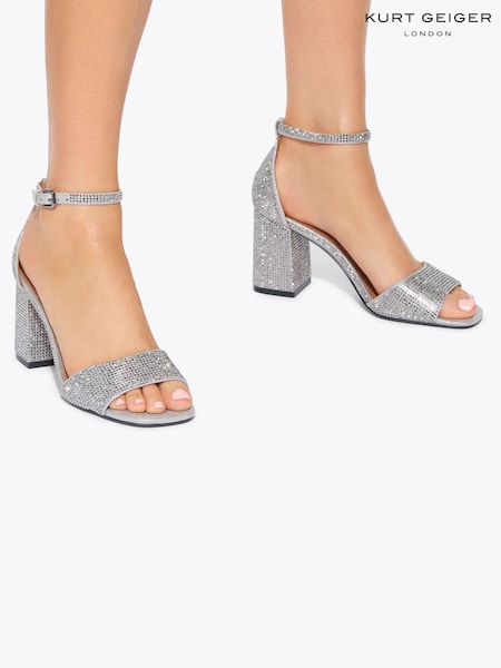 Metallic - Kurt Geiger London Square Block Heel Sandals