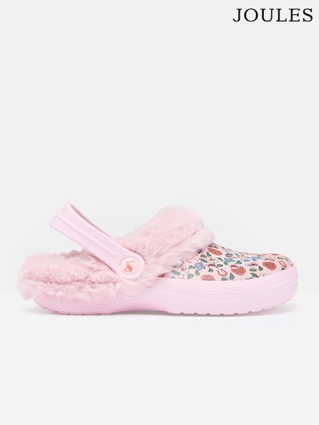 Joules Girls' Poole Pink Clog Slippers (609867) | £0
